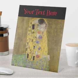 Gustav Klimts Kunst des Kissenmalens Sockelschild