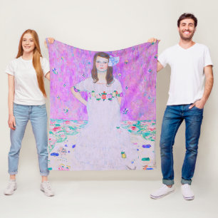 Gustav Klimts Mäda Primavesi Gemälde Fleecedecke