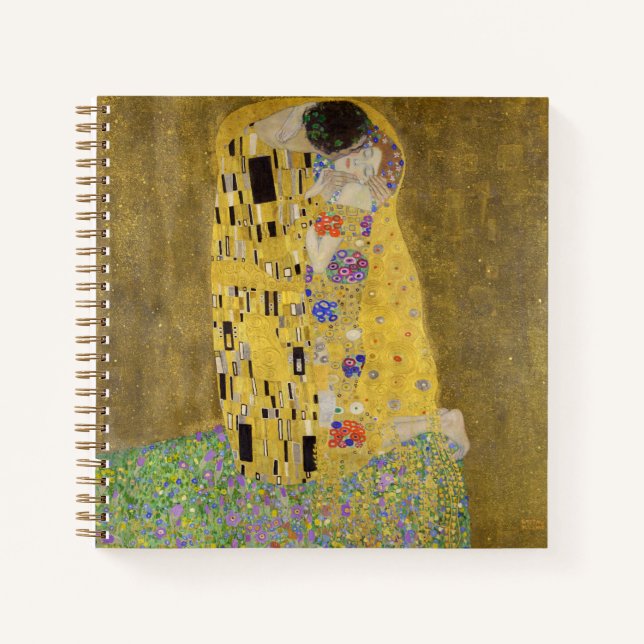 Gustav Klimts Malerei Der Kuss  Notizbuch (Vorderseite)