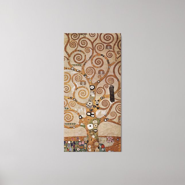 Gustav Klimt's Painting "The Tree of Life" (1909) Leinwanddruck (Vorderseite)