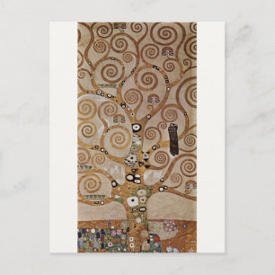 Gustav Klimt's Painting "The Tree of Life" (1909) Postkarte