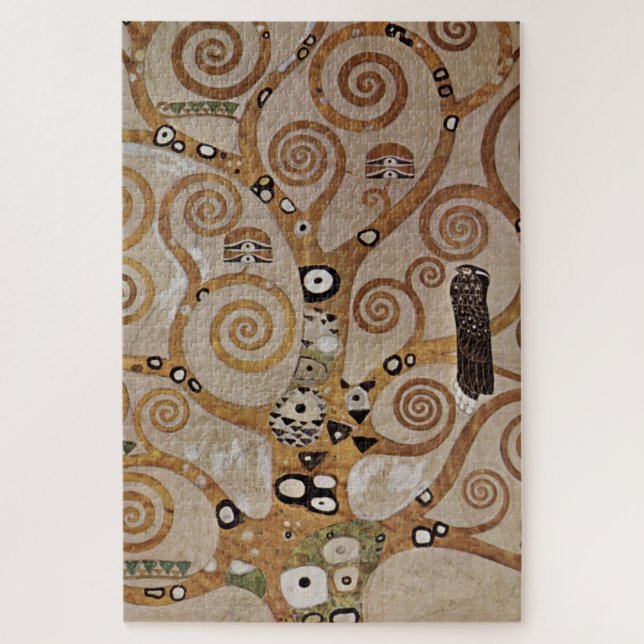 Gustav Klimt's Painting "The Tree of Life" (1909) Puzzle (Vertikal)