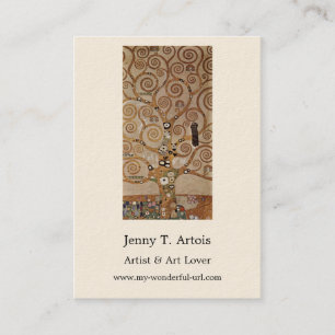 Gustav Klimt's Painting "The Tree of Life" (1909) Visitenkarte