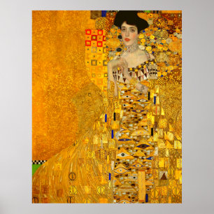 Gustav Klimts Portrait von Adele Bloch-Bauer I Poster