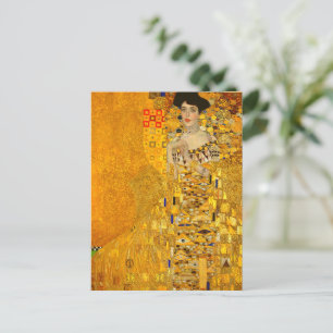Gustav Klimts Porträt von Adele Bloch-Bauer I Postkarte