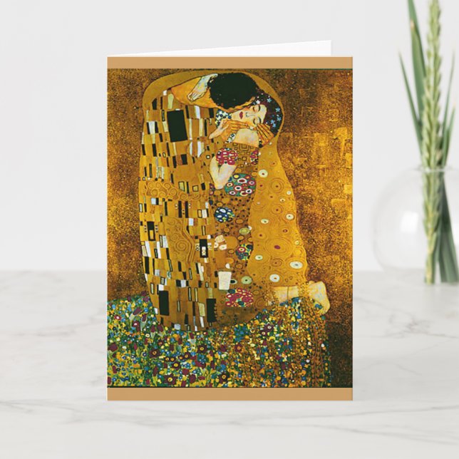 Gustav Klimts "The Kiss" Kunstkarte und Umschlag Karte (Vorderseite)
