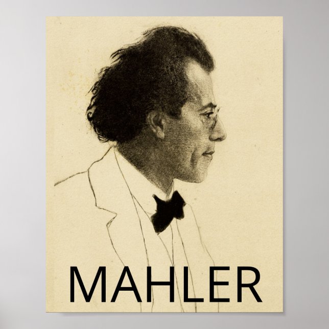 Gustav Mahler (1902, Portrait) Poster (Vorne)