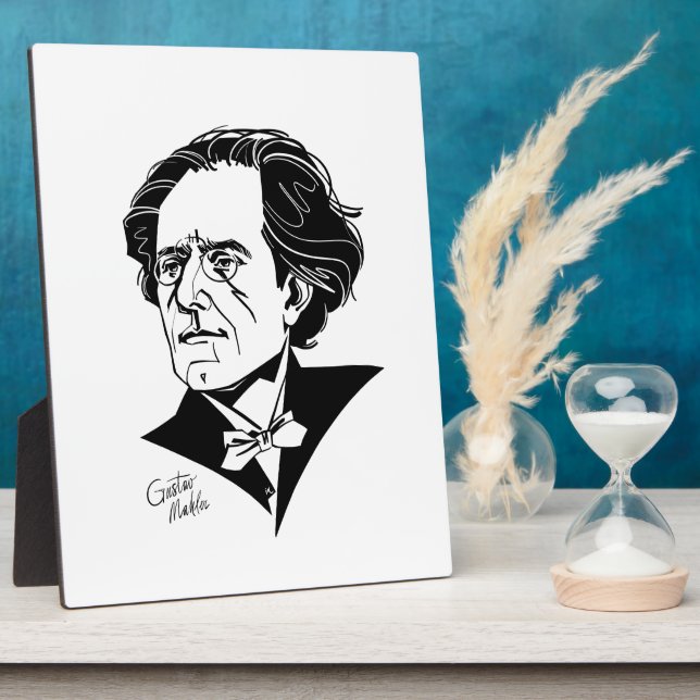 Gustav Mahler Fotoplatte (Seite)
