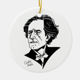 Gustav Mahler Keramik Ornament