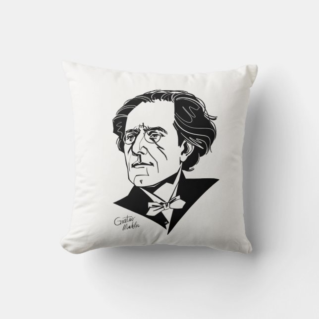 Gustav Mahler Kissen (Vorderseite)
