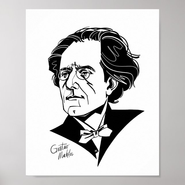 Gustav Mahler Poster (Vorne)