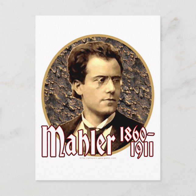 Gustav Mahler Postkarte (Vorderseite)