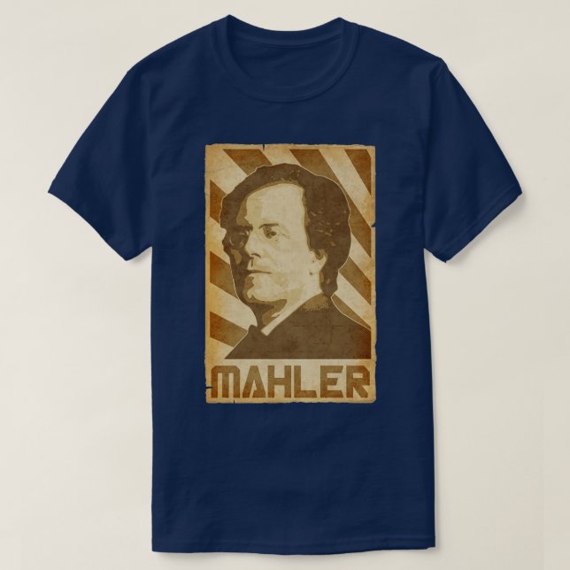 Gustav Mahler Retro Propaganda T-Shirt (Design vorne)