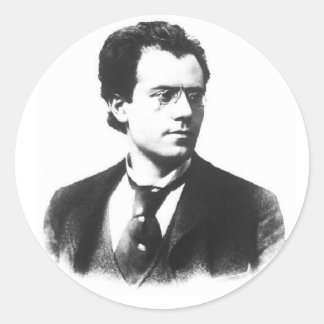 Gustav Mahler Runder Aufkleber