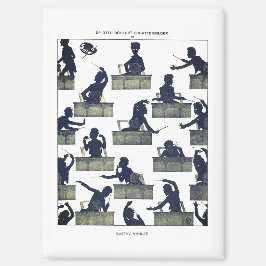 Gustav Mahler Silhouette by Otto Böhler Magnet