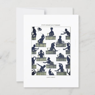 Gustav Mahler Silhouette von Otto Böhler Postkarte