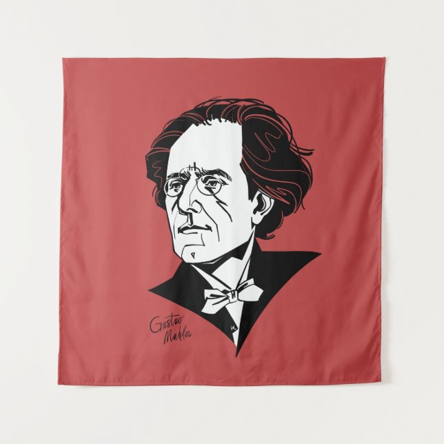 Gustav Mahler Wandteppich (Vorderseite)