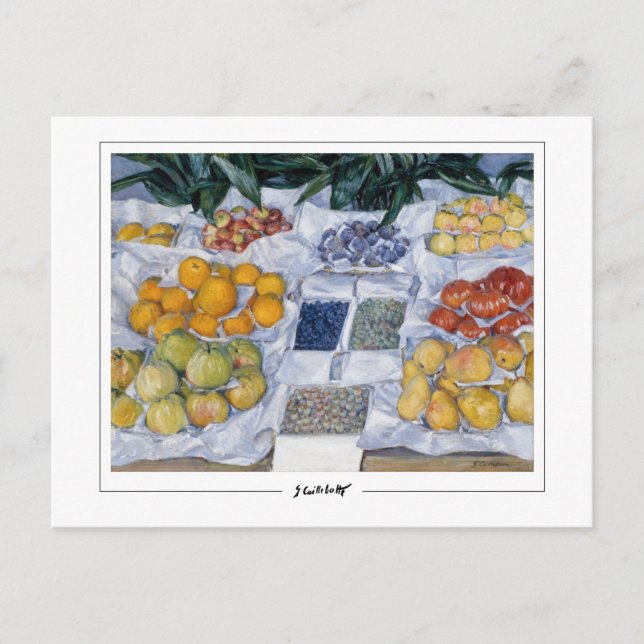 Gustave Caillebotte #5 - Kunsthandwerkskarte Postkarte (Vorderseite)