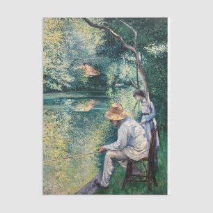 Gustave Caillebotte - Angling Seidenpapier