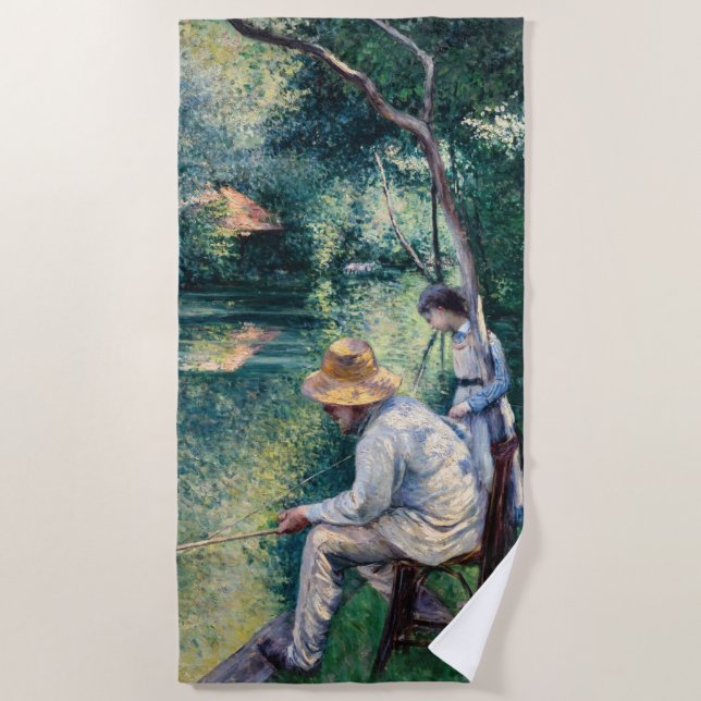 Gustave Caillebotte - Angling Strandtuch (Vorderseite)