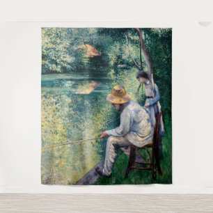 Gustave Caillebotte - Angling Wandteppich
