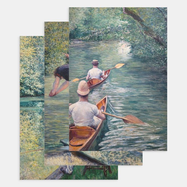 Gustave Caillebotte - Auswahl der Meisterwerke Geschenkpapier Set (Von Creator hochgeladen)