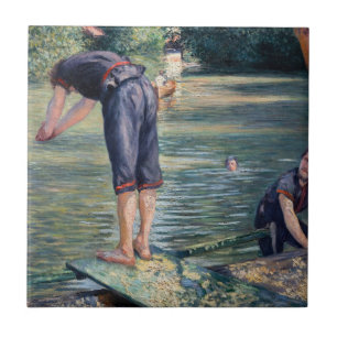 Gustave Caillebotte - Badende, Ufer der Yerres Fliese