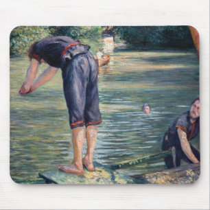 Gustave Caillebotte - Badende, Ufer der Yerres Mousepad