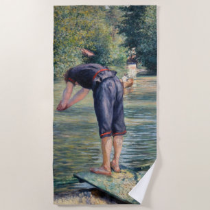 Gustave Caillebotte - Badende, Ufer der Yerres Strandtuch