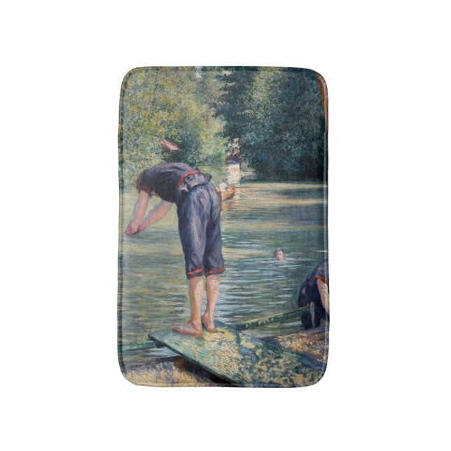 Gustave Caillebotte - Bathers, Bank of the Yerres Badematte (Vorderseite Vertikal)