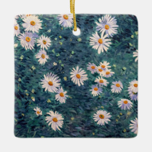 Gustave Caillebotte - Bed of Daisies, Detail Keramikornament