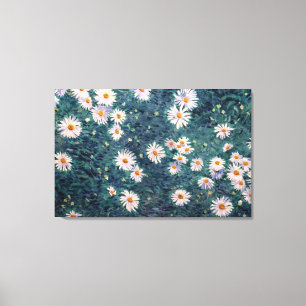 Gustave Caillebotte - Bed of Daisies, Detail Leinwanddruck