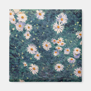 Gustave Caillebotte - Bed of Daisies, Detail Magnet