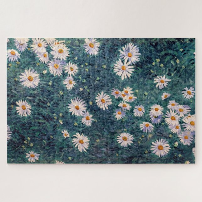 Gustave Caillebotte - Bed of Daisies, Detail Puzzle (Horizontal)