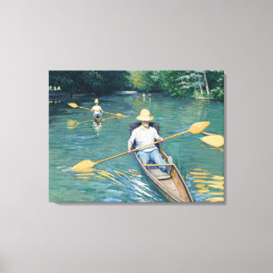 Gustave Caillebotte - Boote auf der Yerres Leinwanddruck