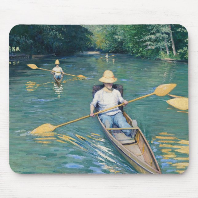Gustave Caillebotte - Boote auf der Yerres Mousepad (Vorne)