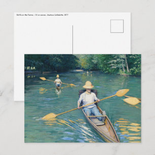 Gustave Caillebotte - Boote auf der Yerres Postkarte