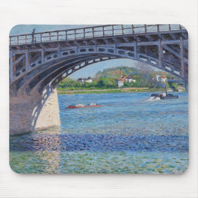 Gustave Caillebotte - Bridge at Argenteuil & Seine Mousepad (Vorne)