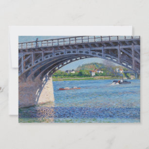 Gustave Caillebotte - Brücke in Argenteuil & Seine Dankeskarte