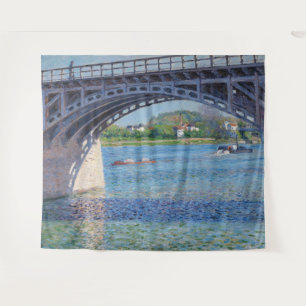 Gustave Caillebotte - Brücke in Argenteuil & Seine Wandteppich