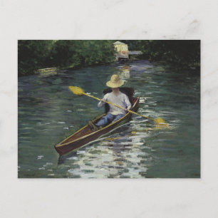 Gustave Caillebotte  - Canoe on the Yerres Postkarte