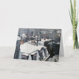 Gustave Caillebotte - Dächer im Schnee Karte