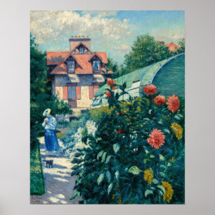 Gustave Caillebotte - Dahlien, Garten Poster