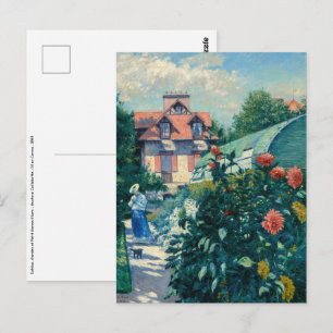Gustave Caillebotte - Dahlien, Garten Postkarte