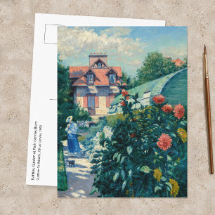 Gustave Caillebotte - Dahlien, Garten Postkarte