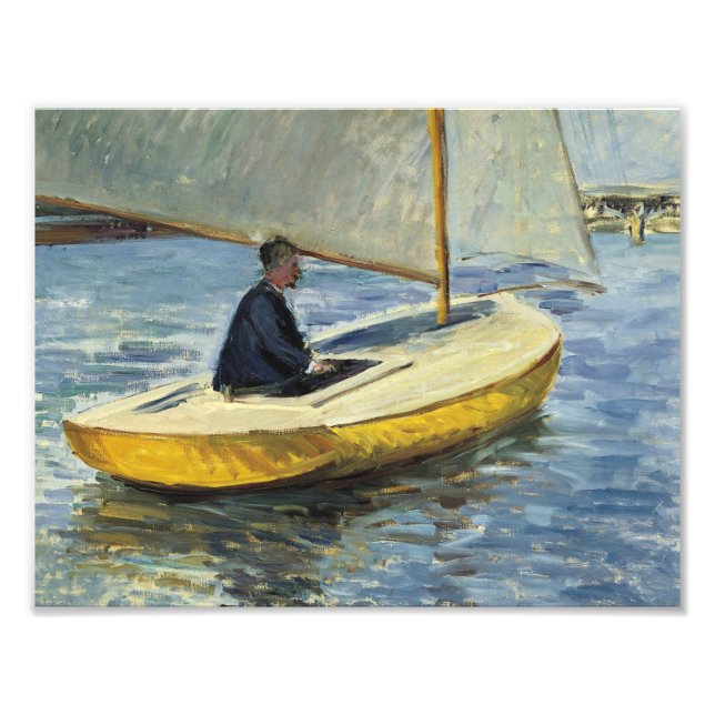 Gustave Caillebotte - Das Gelbe Boot Fotodruck (Vorne)