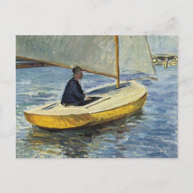 Gustave Caillebotte - Das Gelbe Boot Postkarte (Vorderseite)
