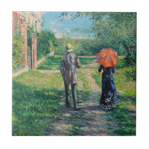 Gustave Caillebotte - Der ansteigende Weg Fliese