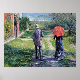 Gustave Caillebotte - Der aufsteigende Weg Poster