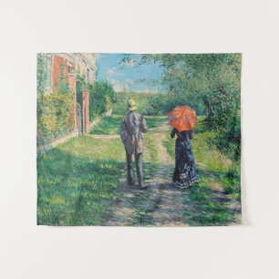 Gustave Caillebotte - Der aufsteigende Weg Wandteppich